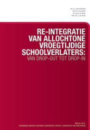 re-integratie van allochtone vroegtijdige schoolverlaters - AIAS