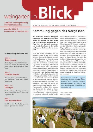 Ausgabe 25/2013 - Weingarten im Blick