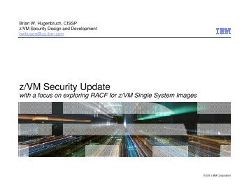 z/VM Security Update - z/VM - IBM