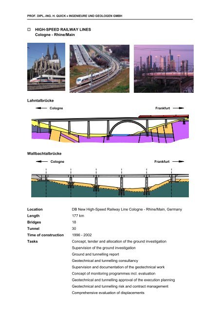 PROF. DIPL.-ING. H. QUICK INGENIEURE UND GEOLOGEN GMBH ...