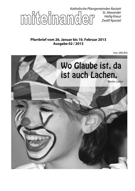 Pfarrbrief Nr. 2013-02 - Kath-Rastatt