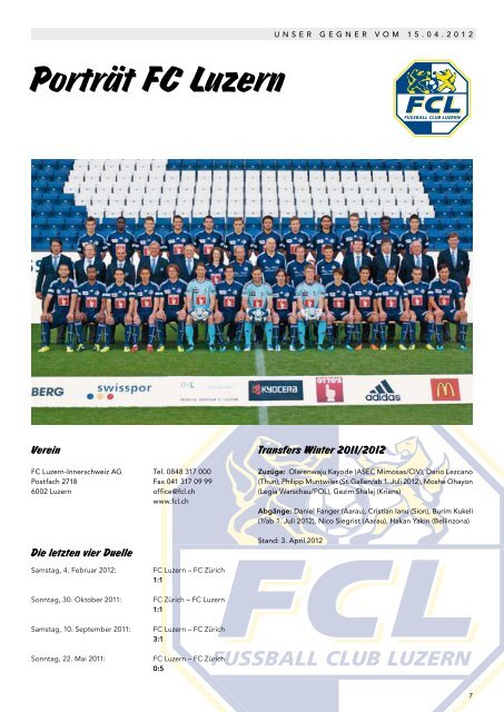 FC Luzern - FC Zürich