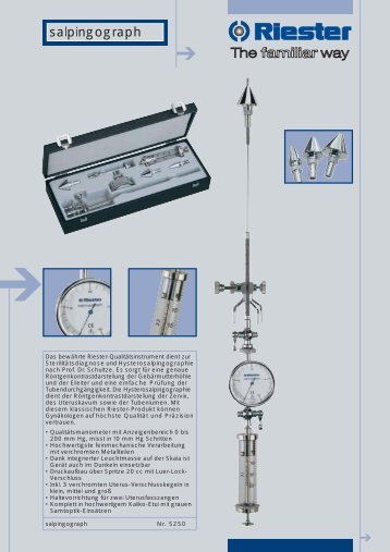 salpingograph - Riester