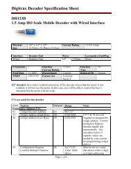 Decoder Specification Sheet