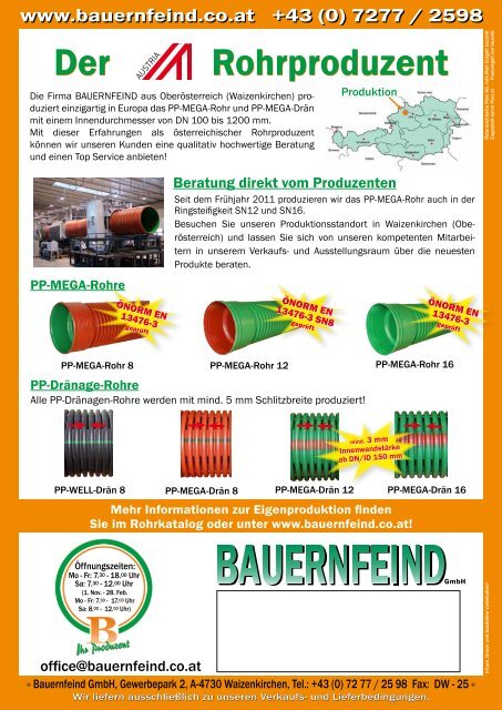 Laufschienen - Bauernfeind GmbH