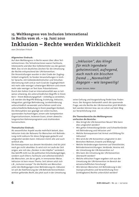 Inklusion - preprintmedia.de