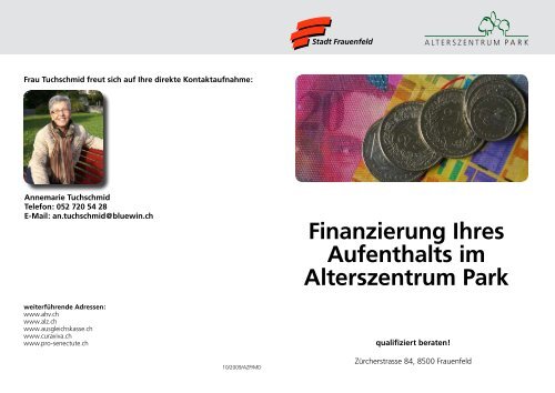 Finanzierung des Aufenthalts - Alterszentrum Park