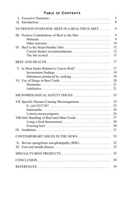 The Role of Beef in the American Diet - International Meat Secretariat