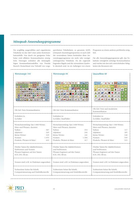 erste kommunikation - Prentke Romich GmbH