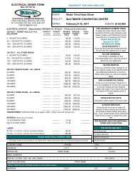 ELECTRICAL ORDER FORM Motor Trend Auto Show BALTIMORE ...