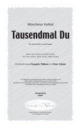 Singpartitur ansehen - Arrangement Verlag