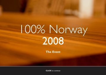 Presentasjon av utstillingen 100% Norway (PDF 2.4 MB)