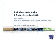 Risk Management with Infinite Dimensional SDEs - Hans Buehler