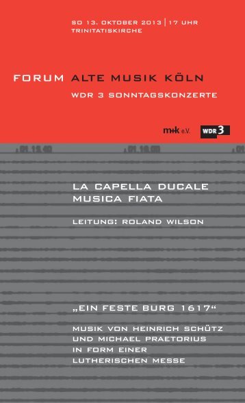 la capella ducale musica fiata - WDR 3