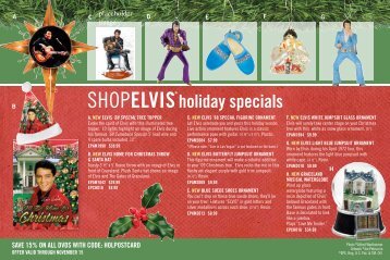 ShopElvis® holiday specials - Musictoday