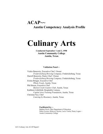 Culinary Arts - Instructional Resources & Technology - Austin ...