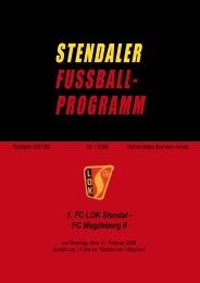 1. FC LOK Stendal - FC Magdeburg II