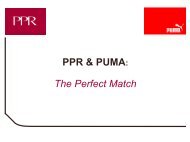 PPR & PUMA: The Perfect Match - PPR.COM