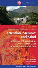 to view the brochure from the conference (PDF). - Mind & Life Institute