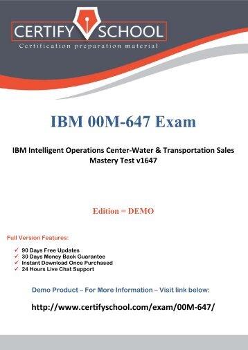 IBM 00M-647 Exam