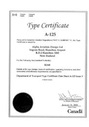 Copy of Type Acceptance Certificate - Alpha Aviation