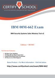 IBM 00M-662 Exam