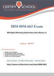 IBM 00M-663 Exam