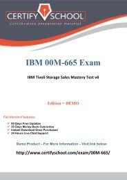 IBM 00M-665 Exam