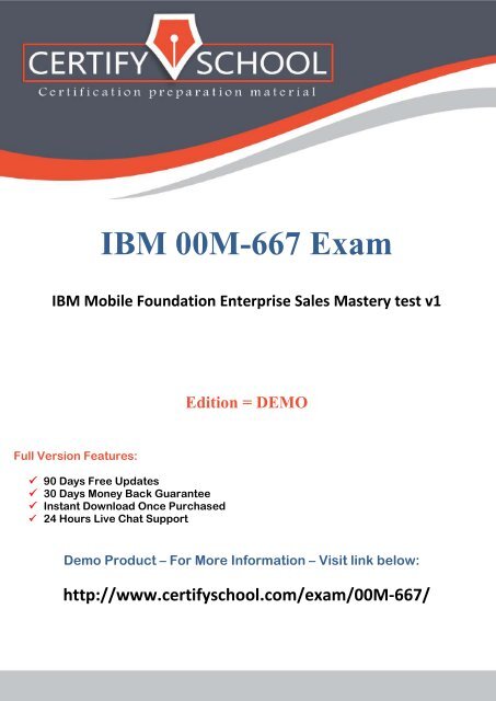 IBM 00M-667 Exam