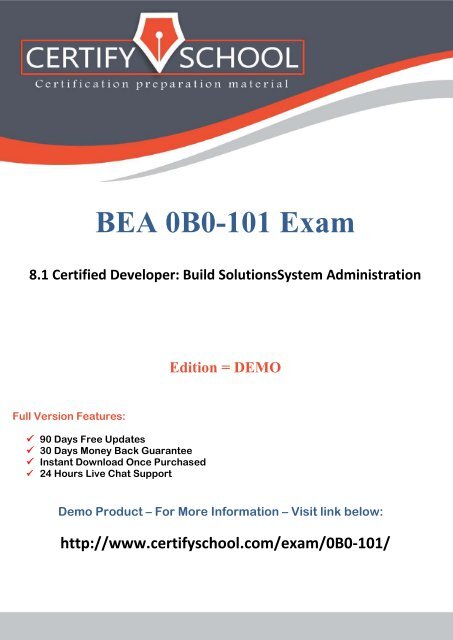 BEA 0B0-101 Exam