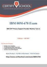 IBM 00M-670 Exam