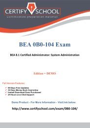 BEA 0B0-104 Exam