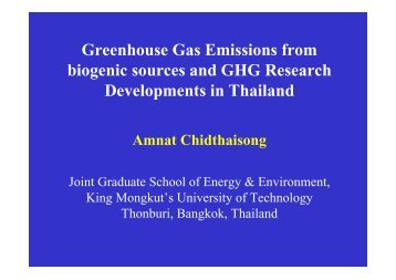 Asst. Prof. Dr. Amnat Chidthaisong - The Joint Graduate School of ...