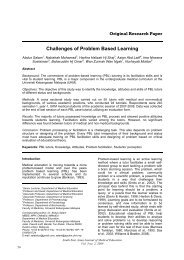Challenges of Problem Based Learning - South East Asian Journal ...