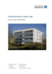 Singlewohnung in ruhiger Lage - VW Immobilien
