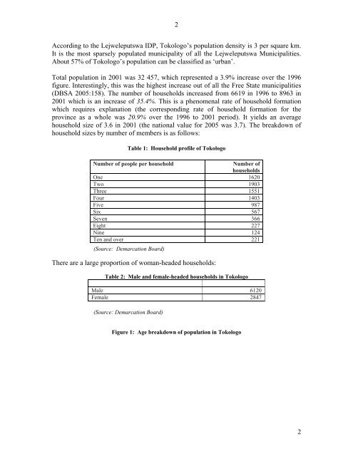 Tokologo Economic Profile.pdf - Arid Areas Programme