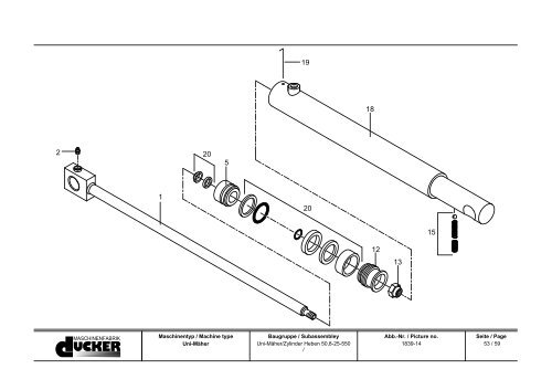 Ersatzteilliste Spare Parts List - Special Maskiner A/S