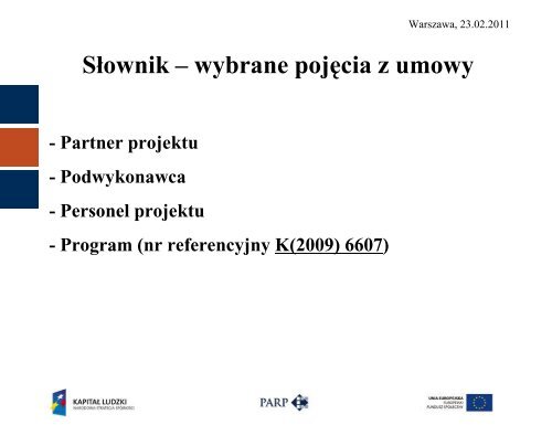 Kontrola realizacji projektu - Polska Agencja Rozwoju ...