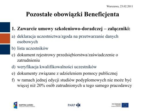 Kontrola realizacji projektu - Polska Agencja Rozwoju ...