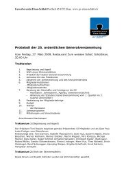 Protokoll der 25. GV - Gewerbeverein Elsau-Schlatt
