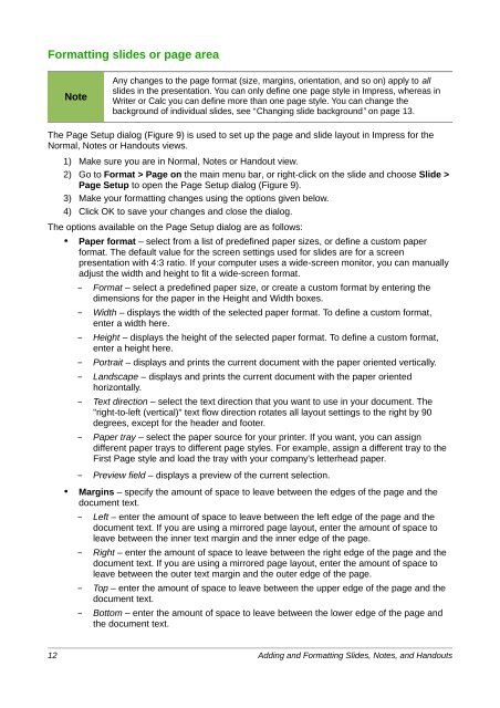 Adding and Formatting Slides, Notes, and Handouts