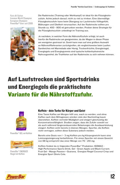 PowerBar Nutrition Coach Triathlon