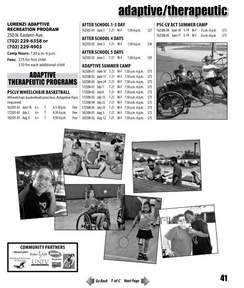 Summer 2013 Recreation Guide - City of Las Vegas