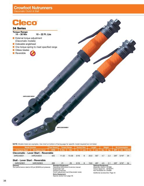 Cleco Pneumatic Assembly Tools SP-1000 EN - Wainbee Limited