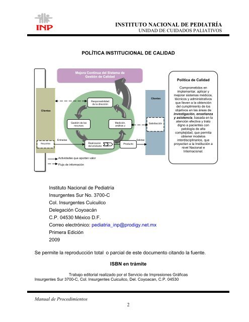 Manual de Procedimientos de la Unidad de Cuidados Paliativos