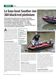 Le bass boat Souther Jon 360 black/red platinium - Le PÃªcheur de ...