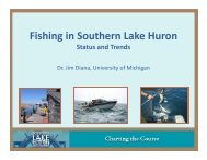 Fishing in Southern Lake Huron - Michigan Sea Grant - University of ...