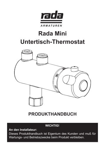 Rada Mini Untertisch-Thermostat - Rada Armaturen GmbH