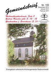 Nr. 159 - Evangelisch-Lutherische Kirchengemeinde Radevormwald