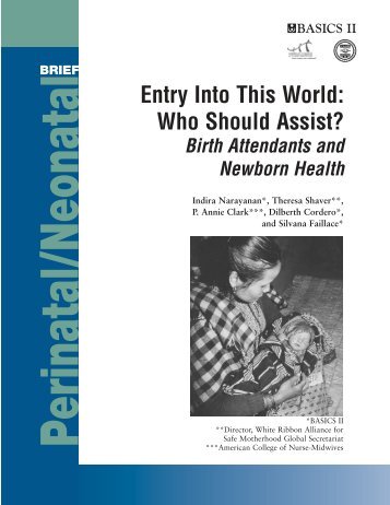 Entry into this world: Who Should Assist? Birth Attendants ... - basics